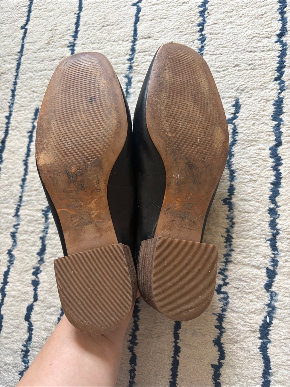 Madewell Black Leather Slip-On Mule - Picture 3 of 4